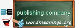 WordMeaning blackboard for publishing company